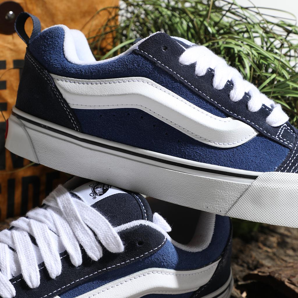 Vans Knu-Skool Navy White Unisex Sneakers Blue True-White VN0009QCNWD