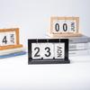 Retro INS Style Wooden Perpetual Flip Calendar – Small Desktop Ornament for Home Decoration