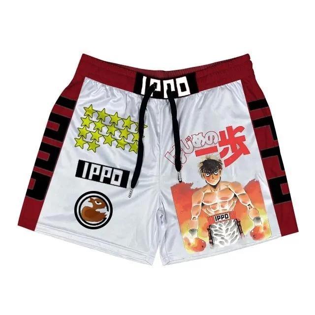 

Ippo Shorts Pants Boxing Muay Thai Kickboxing Training Japan Cartoon Anime Animation 3D Print Gym Sport Workout Fitness Cosplay Unisex Men Women 3XL
