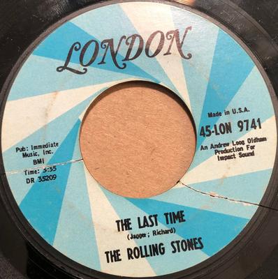 7inch Record ROLLING STONES - The Last Time 45LON9741 London Records 1965 US Rock Used