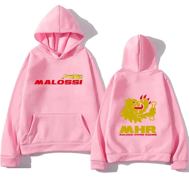 Herren-Sweatshirts mit Malossi-Motiv bedruckt Unisex Streetwear Hip-Hop-Stil Herbst- und Wintermode