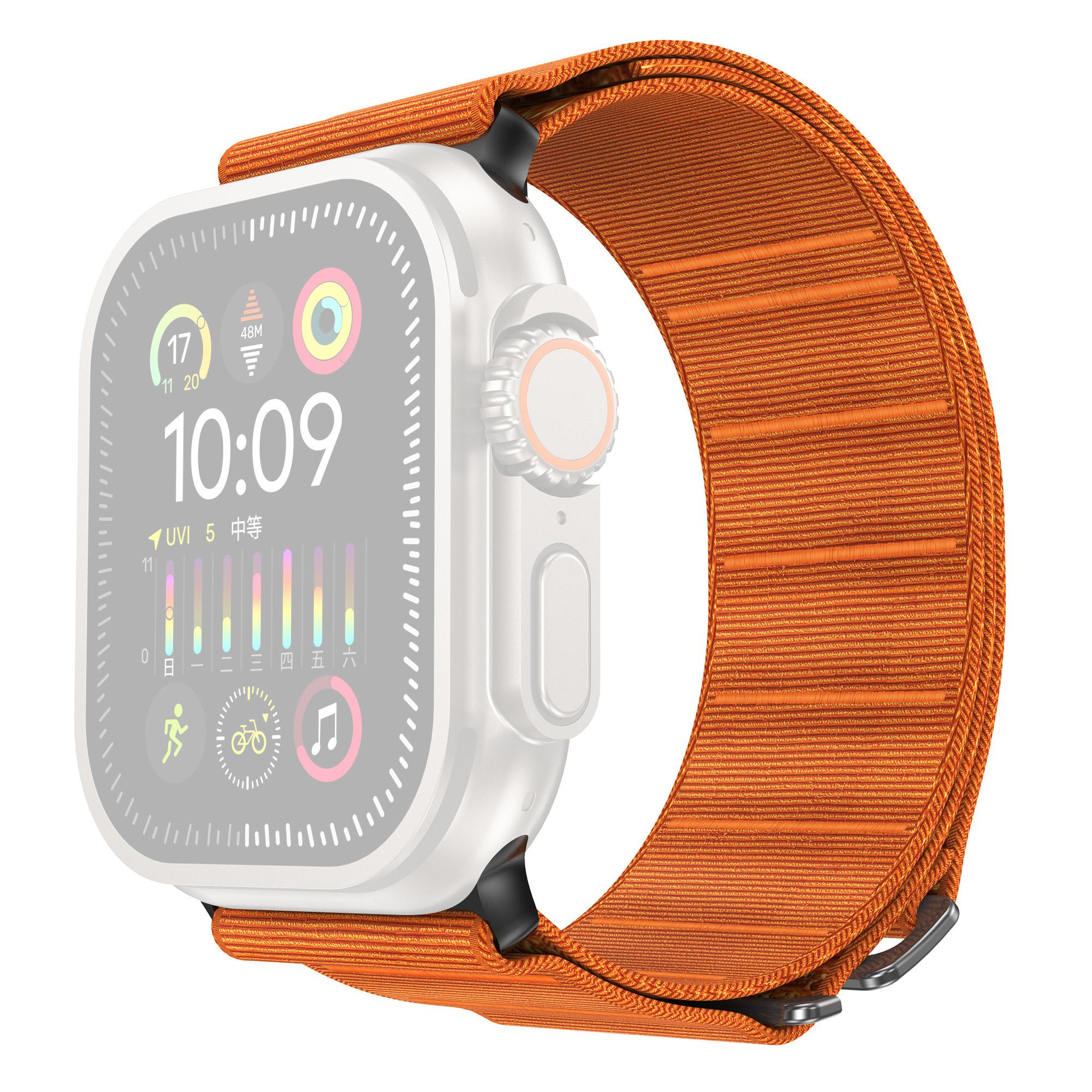 

Watch Band For Apple Watch Series 11 10 42mm/9 8 7 41mm/SE3 SE2 SE 6 5 4 40mm/3 2 1 38mm 6-Shaped Buckle Nylon Wrist Strap E