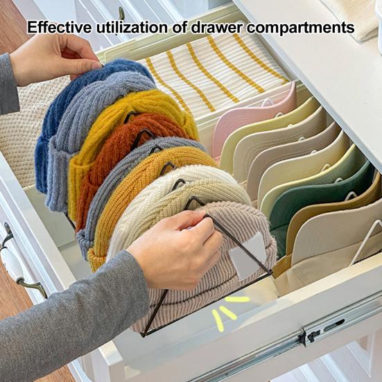 Hat Storage Rack Baseball Cap Organizer Multiple Compartments Durable Construction Space-Saving Universal Hat Stand
