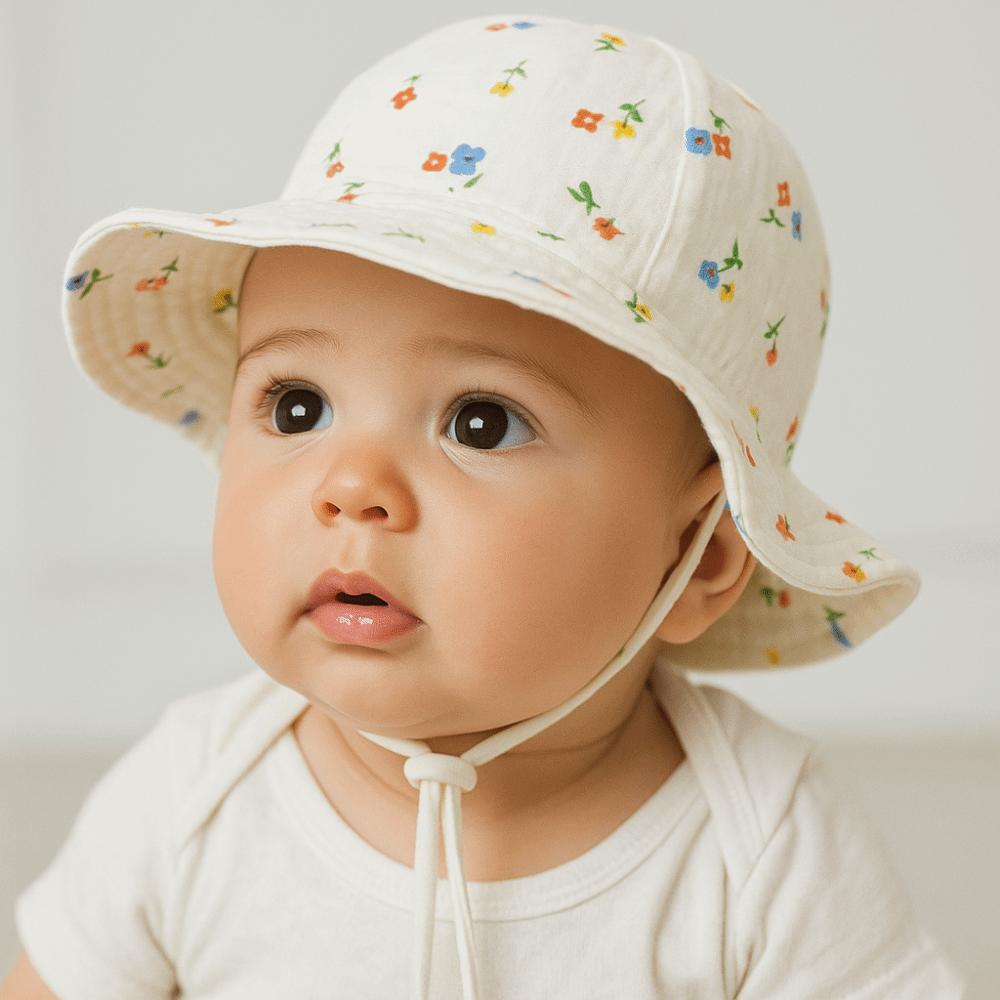 Cotton Infant Bucket Hat Love Heart Children's Fisherman Hat Cute Kid Sunhat  Kid
