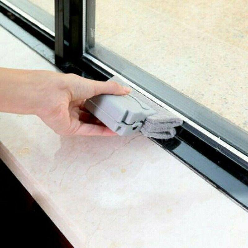 Door Window Track Cleaning Brush Gap Groove Dust Cleaner Corner Magic Cleaning