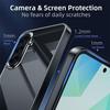 Protective Case - BOOLING - for Samsung Galaxy A56 5G - Transparent Silicone - 2 Tempered Glass - Shockproof