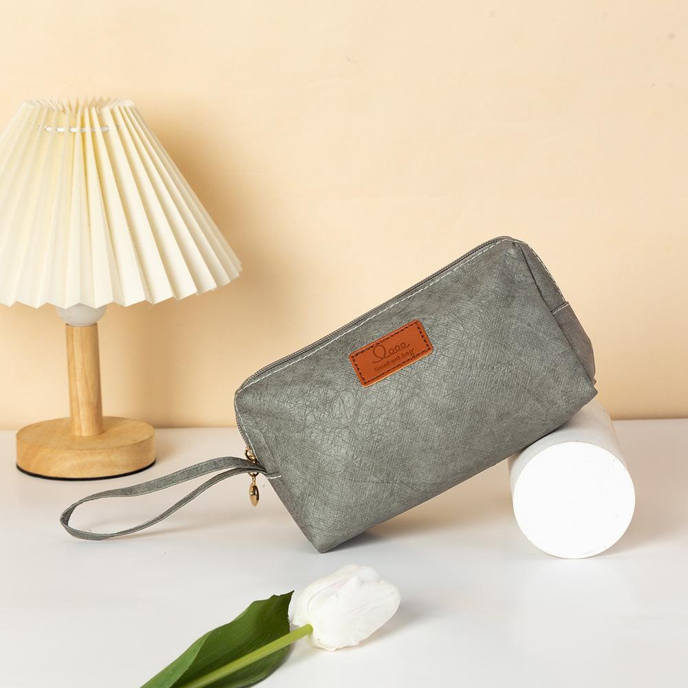 

Dupont Paper Makeup Bag Vintage Travel Waterproof Portable Water Washed Bag Wash StyleA