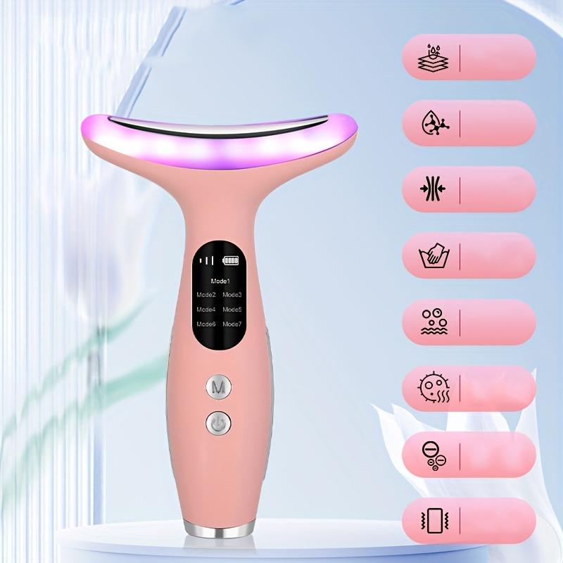 Rechargeable Facial and Neck Skin Care Beauty Device, Home Use Vibrating Massager, Facial and Neck Skin Care Gift for Women
