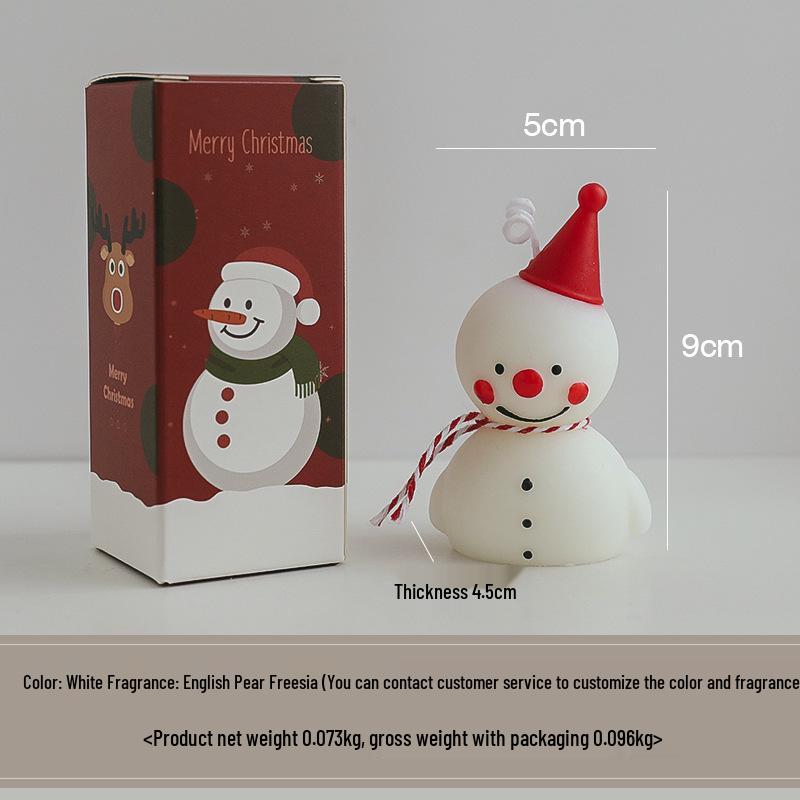 Snowman Christmas Scented Candle – Handmade Creative Aromatherapy Gift