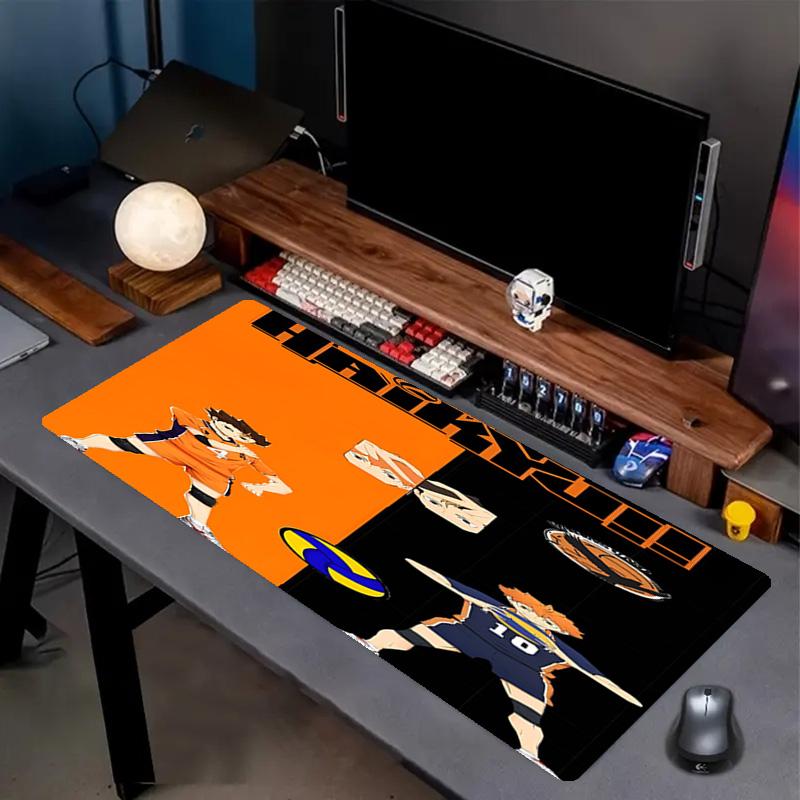 Haikyu Print Mouse Pad, Anti‑Slip Desktop keyboard Mat, for PC Laptop Gaming Working Daily Use, Cool Festival Surprise Gift