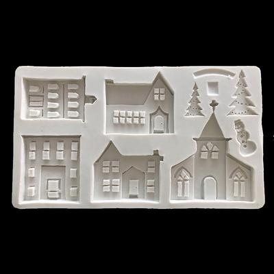 Fondantform Backen Schokolade Silikonform Haus Schloss Weihnachtsbaum Kuchen Dekoration Tonform