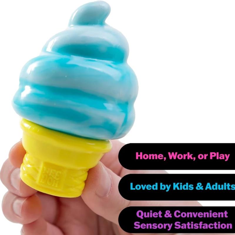 Schylling Needoh Nice Cube Sensory Stress Relief Squishy Anti-Anxiety Squeeze Object for Focus ADHD Population Nice-Sicle