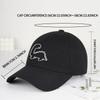 Cute Dinosaur Silhouette Print SoftPeak Baseball Cap  Casual Streetwear Adjustable Unisex Sun Hat Perfect for Everyday Wear