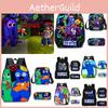 Rainbow Friends Cartoon Backpack For Kids 20l Capacity Oxford Fabric Breathable And Waterproof