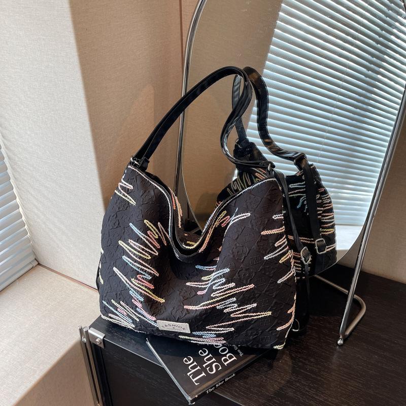 2025 New Leisure Commuter Large-capacity Bag Women's Light Leisure Double Shoulder Back Bag Single Shoulder Crossbody Tote Bag