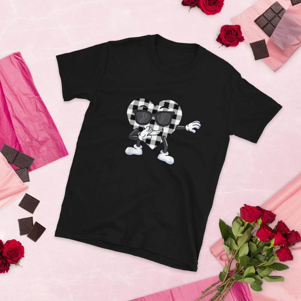 

Dabbing heart Valentines Day cute gift for boys T-Shirt XL