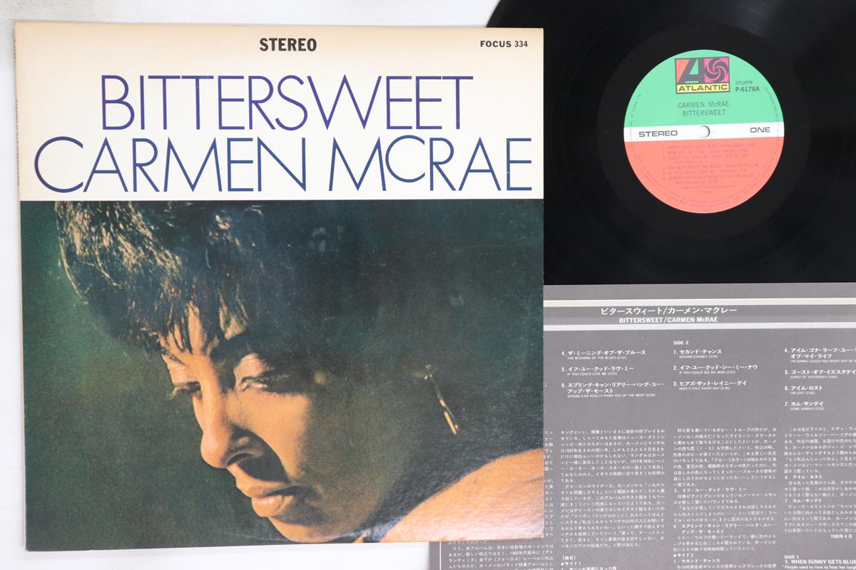 

LP Record CARMEN MCRAE - Bittersweet P6178A ATLANTIC 1980 Japan Jazz Used