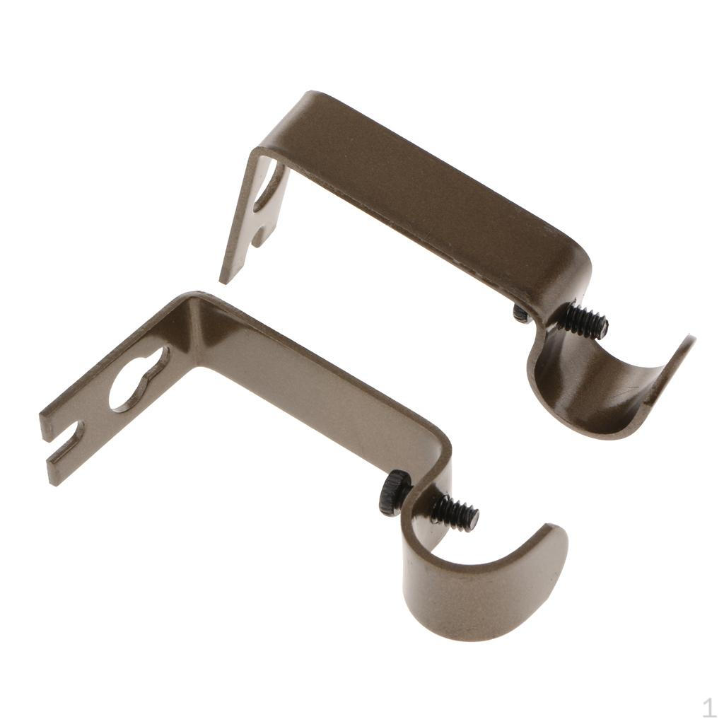 2 Adjustable Curtain Rod Holder for Bedroom