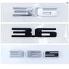 ABS Car Side Emblem Letter Rear Trunk Badge Sticker Decals for 3.6 36S SRX CTS ATS XT5 BLS DTS XLR Escalade Deville