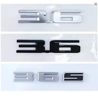 ABS Car Side Emblem Letter Rear Trunk Badge Sticker Decals for 3.6 36S SRX CTS ATS XT5 BLS DTS XLR Escalade Deville