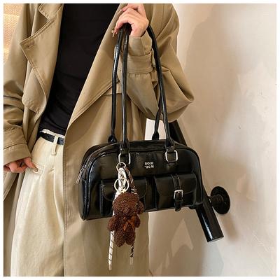 Retro Niche Underarm Bag Women's 2025 New Trendy Boston Bag Fashion Commuter Portable Shoulder Bag