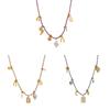 Titanium Steel Necklace With Braided Chain For Summer Fashion Accessories