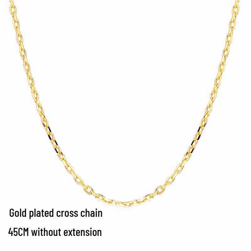 Heart-Shaped Gold Pendant Rainbow Necklace with Imitation Tourmaline - Valentine's Day Gift