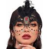 Tgirls Masquerade Mask for Women Sexy Black Lace Mask Costume Feather Crystal Party Masks