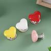 Heart Shape Toilet Presser Love Toilet Press Button Bathroom Water Buttons Push Switch Bathing Room Decor Nail Protector