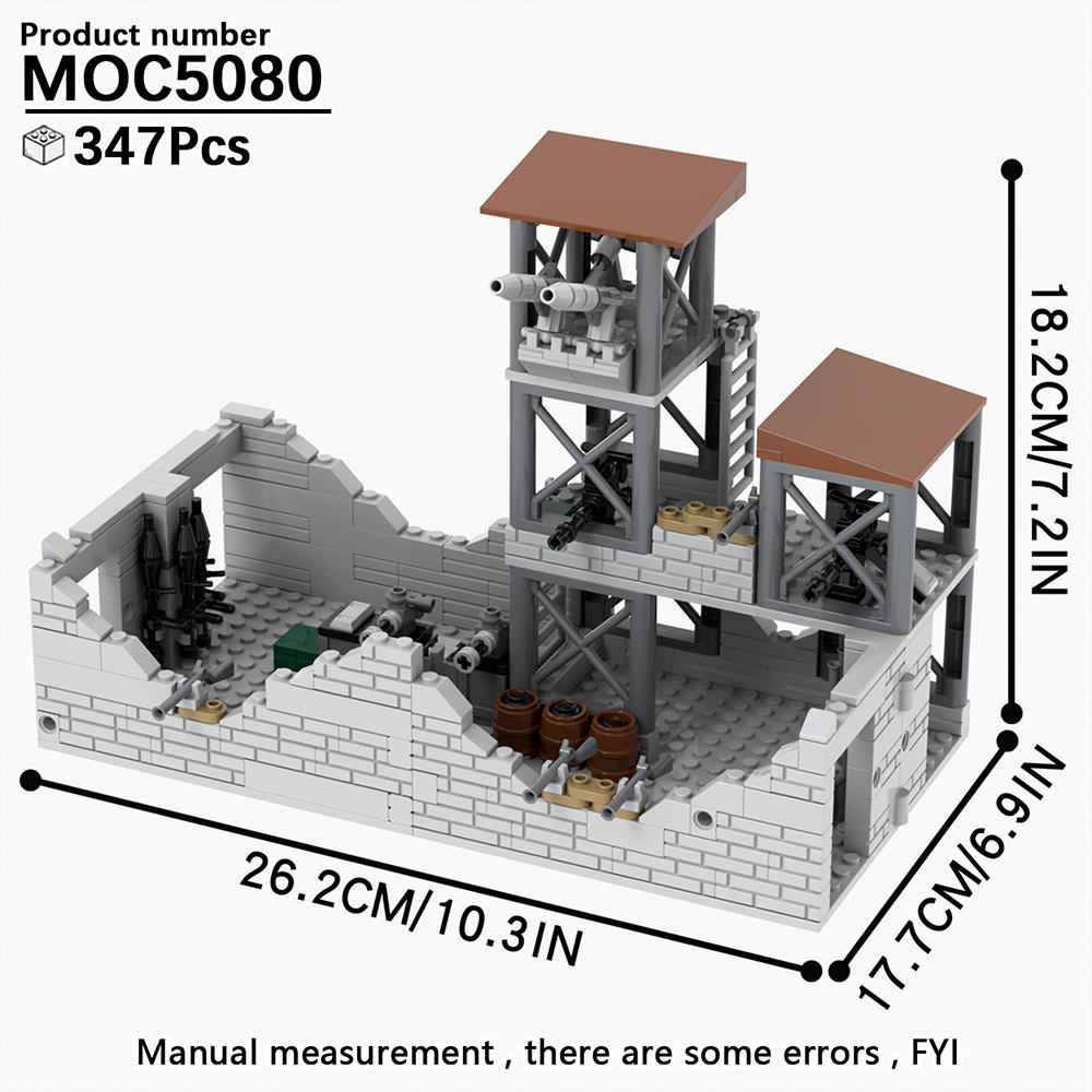 MOOXI WW2 Modern Military Architecture MOC Model Bricks DIY Diorama Adult Children Toy Building Blocks Set Montessori Gift Model
