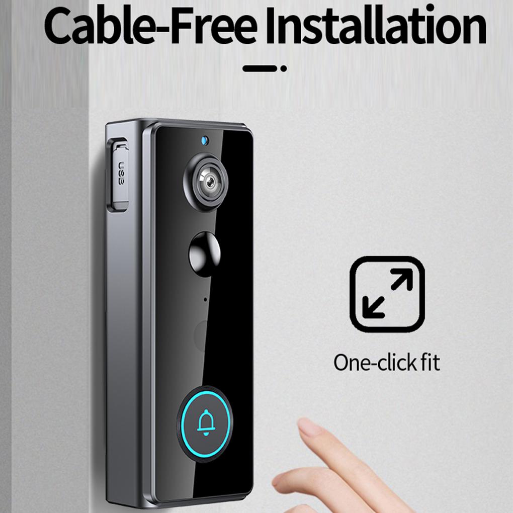 Smart WiFi Video Doorbell With 720P Resolution And PIR Sensing Wireless Tuya APP Support PIR Sensing