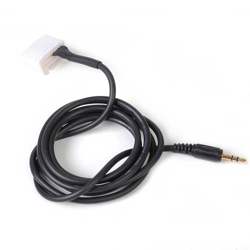 3.5MM AUX IN Input Audio Radio Male Interface Adapter Cable for MP3 for Toyota Camry RAV4 Corolla 4Runner Highlander Yaris