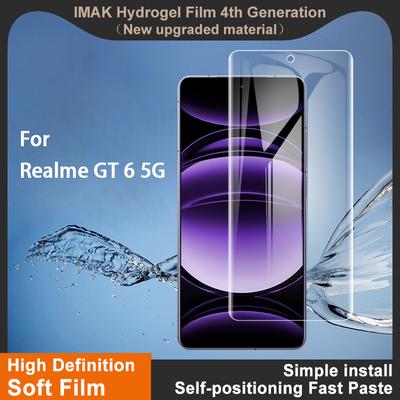 Für Realme GT 6 5G Glas IMAK Hydrogel Film 4. Generation Vollständige Abdeckung Displayschutzfolie