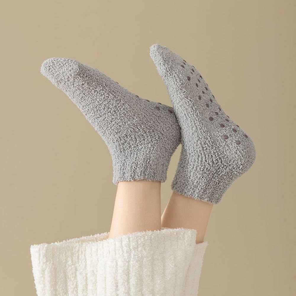 Winter Coral Velvet Socks Warm Floor Socks Sleep Socks Cotton Socks  Women