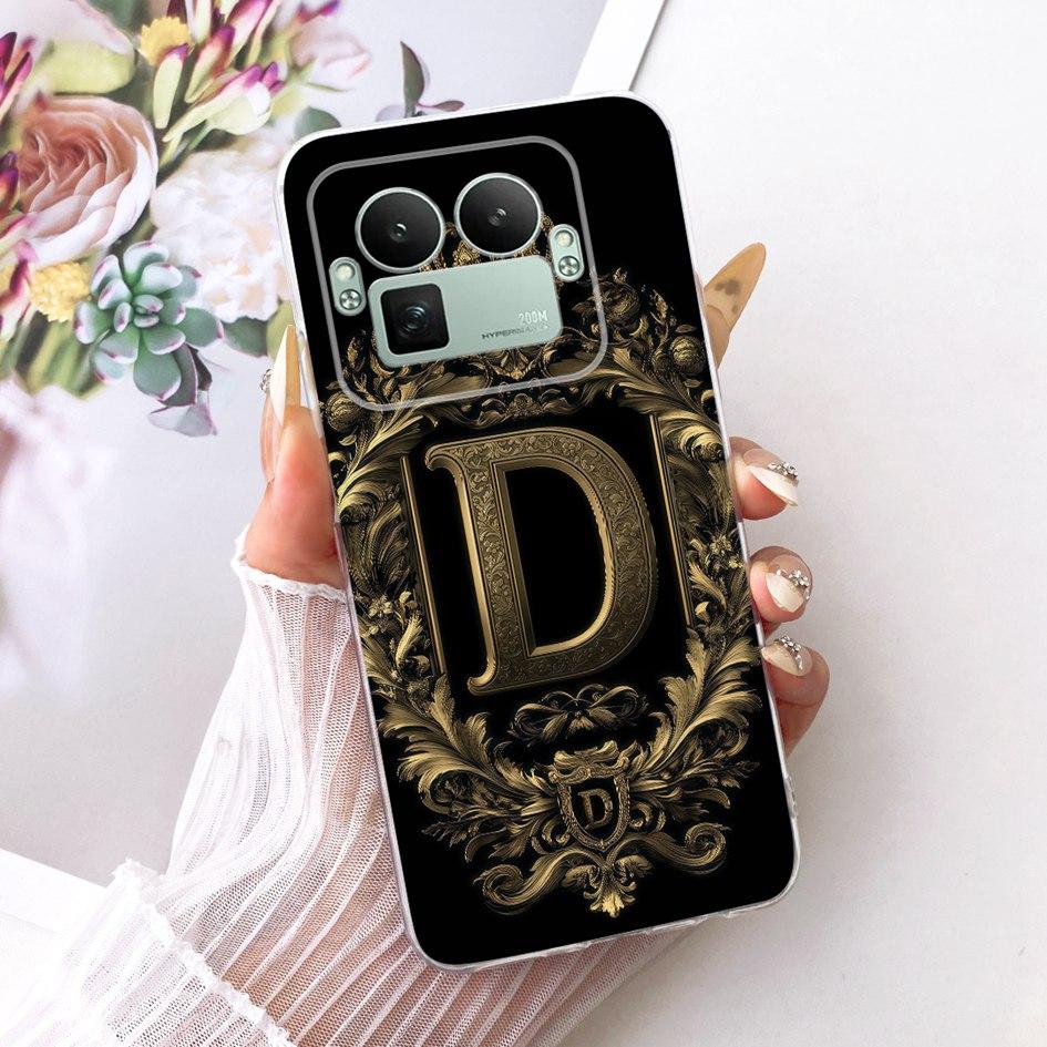 Für Realme GT8 Hülle Realme GT 8 Pro Cover 2025 Mode Buchstaben Krone Capa Weicher Silikon Stoßfänger Für Realme GT8 Pro RMX5210 Fundas