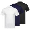 Herren 3-teiliges Mock-Neck Kurzarm-T-Shirt Lässiges einfarbiges Slim-Fit Oberteil Unterhemd Set