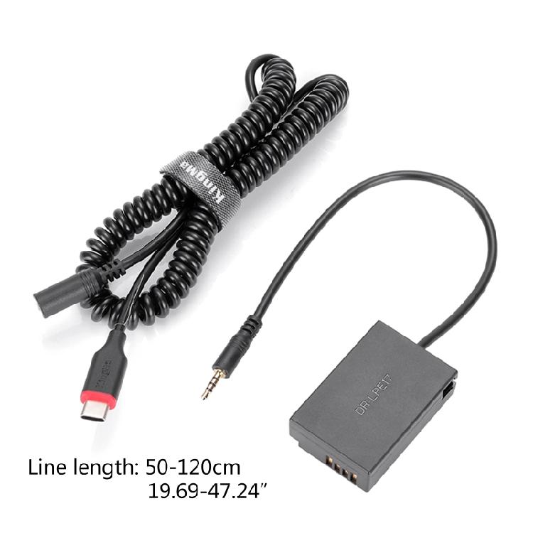 LP-E17 Replacement Dummy Battery Power Supply Adapter for DC Coupler Charger Kit