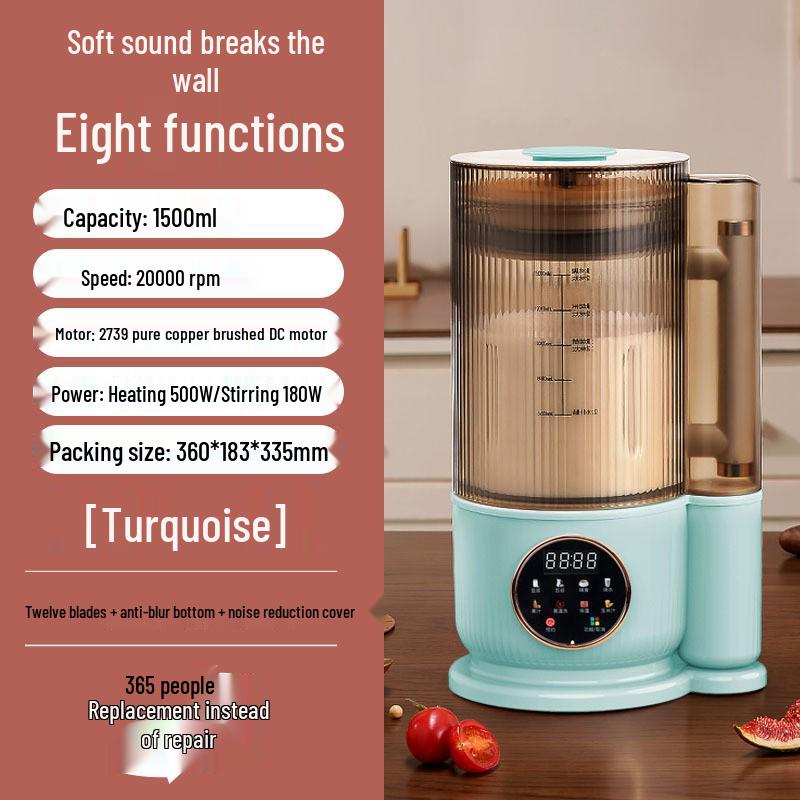 High-Speed Blender Silent Model with 110V-240V US/EU/UK Plugs