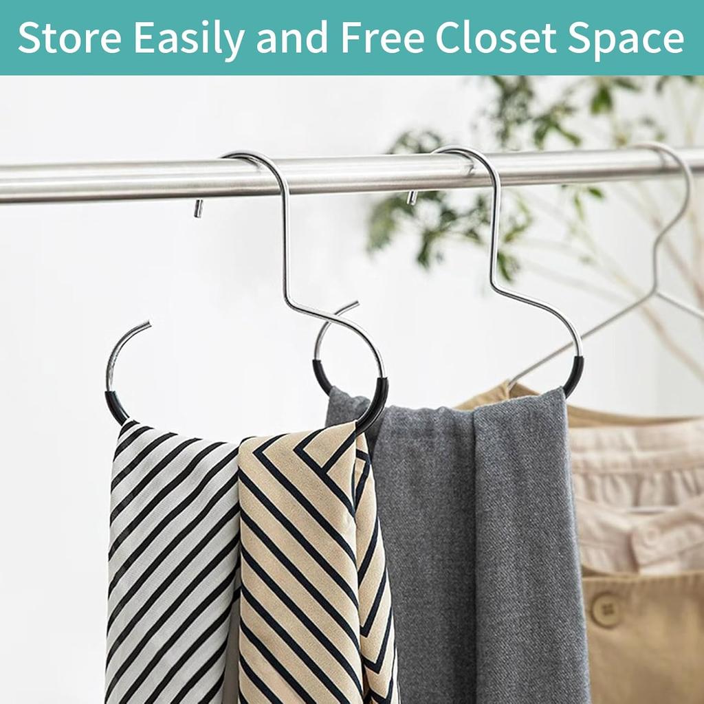 4 Pack Hat Hangers for Closet, Hat Organizer for Closet, Metal Hat Hooks for Baseball Caps, Belt, Scarf, Purse (Multicolor)