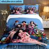 Kpop idle Colorful Dreams 3pcs Bedding Set,Including 1pc Duvet Cover And 2pcs Pillowcases Perfect Gift for Christmas,Ideal for Bedroom, Dormitory