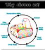 1.5M/1.2M/0.9M Playpen for Children Infant Baby Ball Pool with Basket Playground Tent Ocean Ball Pit Portable Indoor Toys Girls