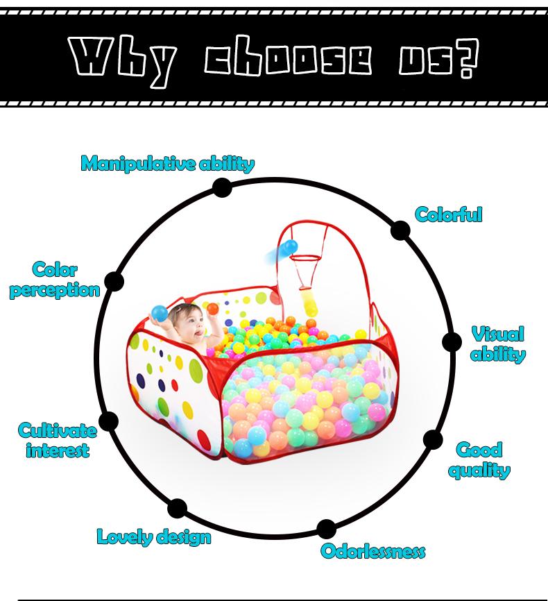 1.5M/1.2M/0.9M Playpen for Children Infant Baby Ball Pool with Basket Playground Tent Ocean Ball Pit Portable Indoor Toys Girls