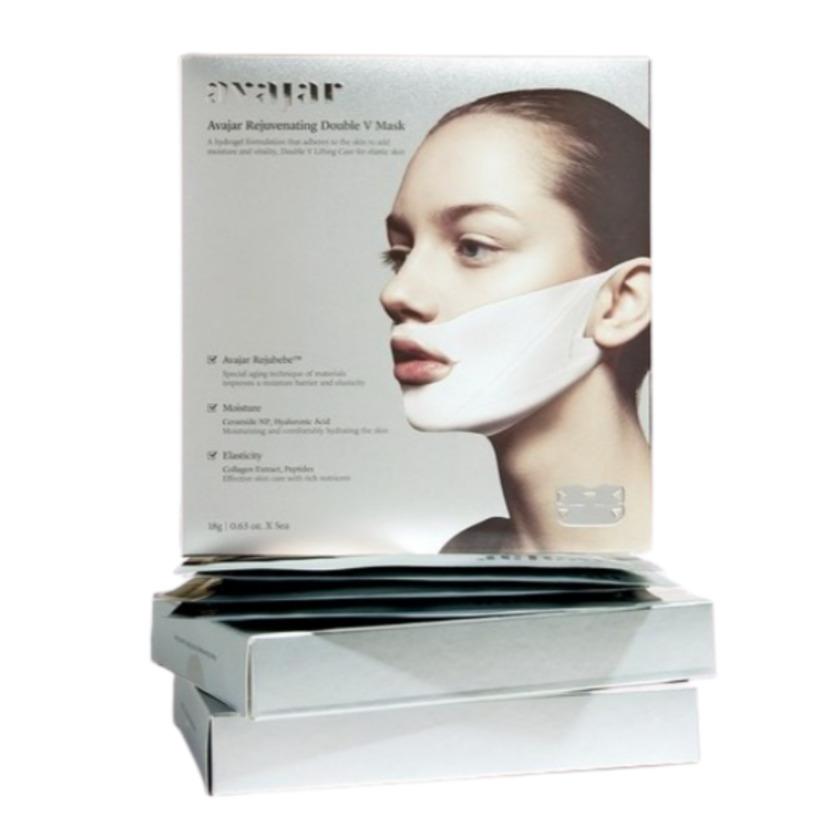 AVAJAR Rejuvenating Double V Mask 1pack (5pcs) Korea Beauty