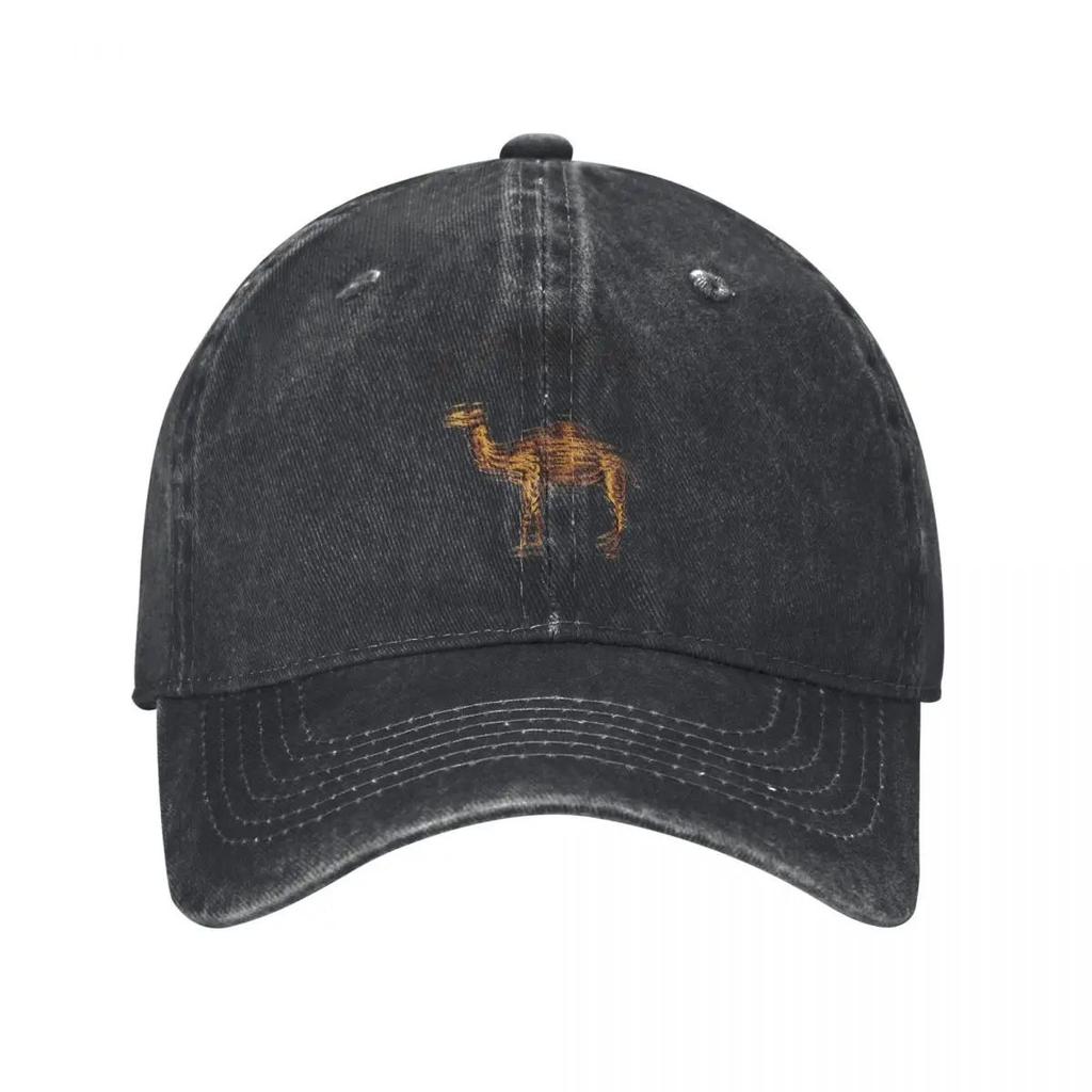 Kamel Accessoires Herren Damen Trucker Cap Tier Distressed Gewaschene Kappen Mütze Vintage Outdoor Laufen Golf Verstellbare Passform Kopfbedeckung