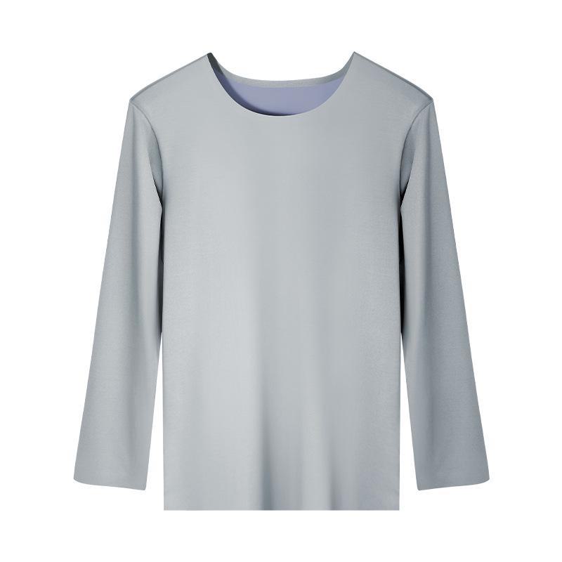 Men's Seamless Thermal Long-Sleeve Shirt for Autumn & Winter
