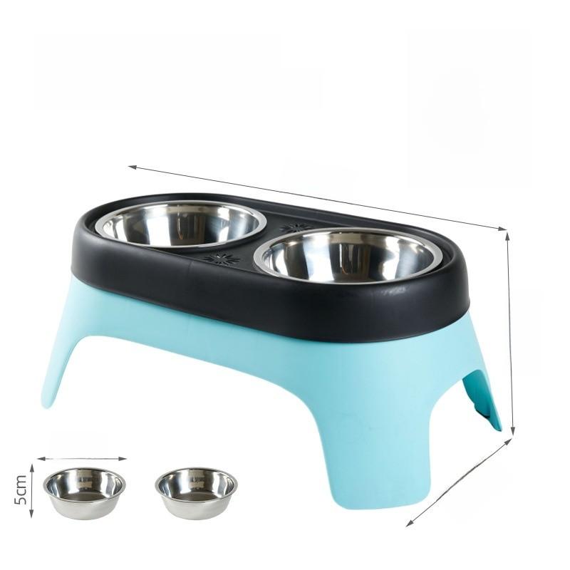 Pet Food Bowls Set With Antispill Elevated Design For Cats And Dogs