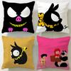 Classic Anime Ranma Cushion Cover Soft  EasyWash Pillow Case  Versatile for Couch Bed Travel and Office
