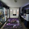 1PC Custom Name Purple Angel's Embrace Theme Floor Mat Ideal for Living Room, Game Rooms, Office, Bedroom,Floor Mat Playful Design