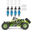 4-Piece Aluminum Alloy Shock Absorber Damper Set for Tamiya TT-01, TT-02, TT02 (1/10 Scale) RC Car Upgrade Parts and Accessories (Color: Blue)