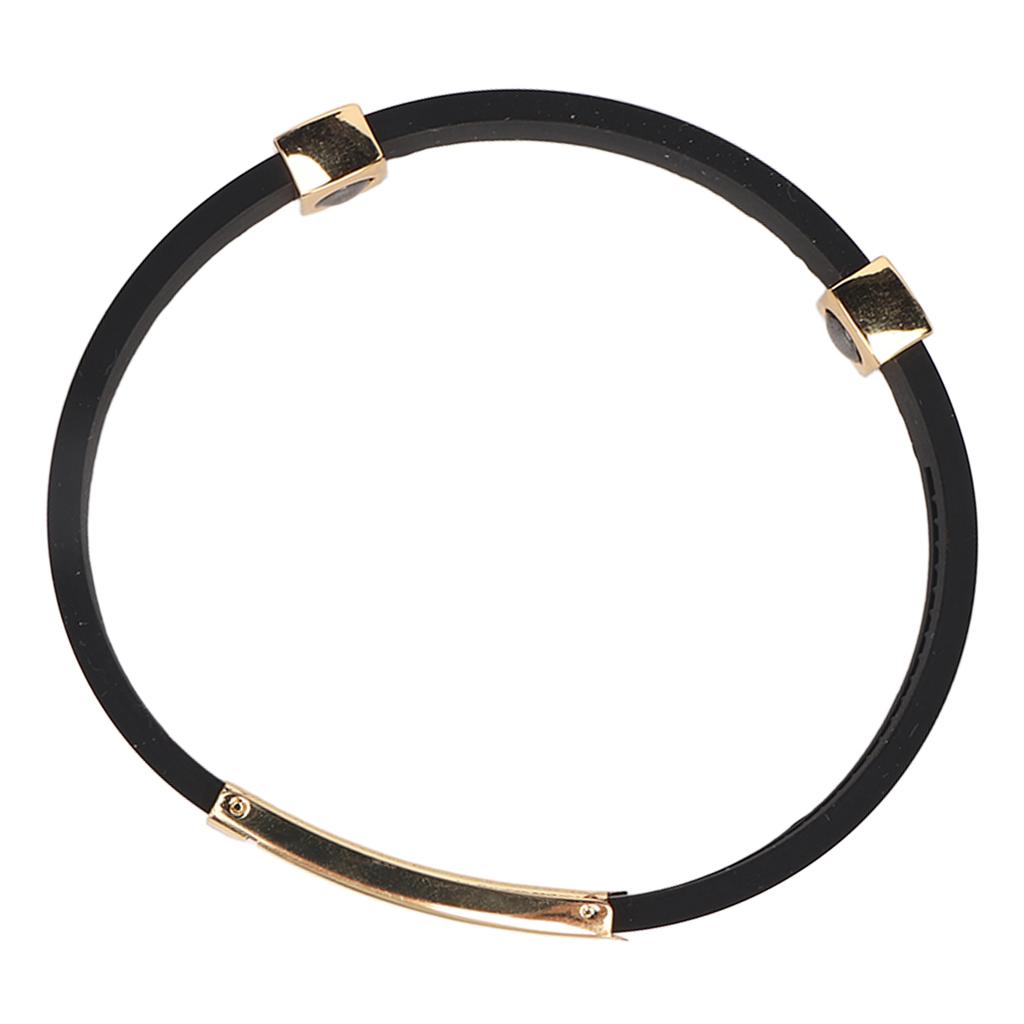 Silikonarmband Statisk förebyggande Handledsremmar Band Eliminera Kroppsstatisk Armband Guld och Svart